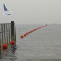 Security floating barrier on sea